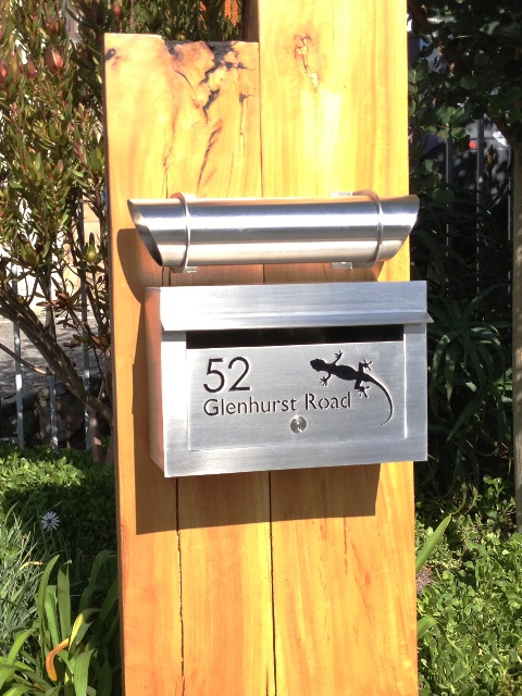 Landscape Letterbox with Newspaper Tube