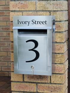 Stainless Steel 450x300mm Letterbox with Newspaper Tube